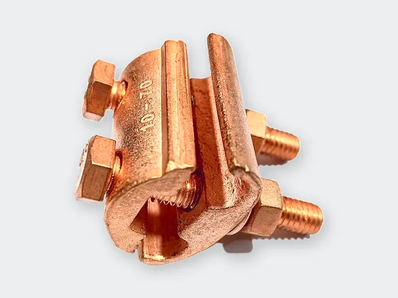 Conector paralelo de 2 vías de bronce cobreado