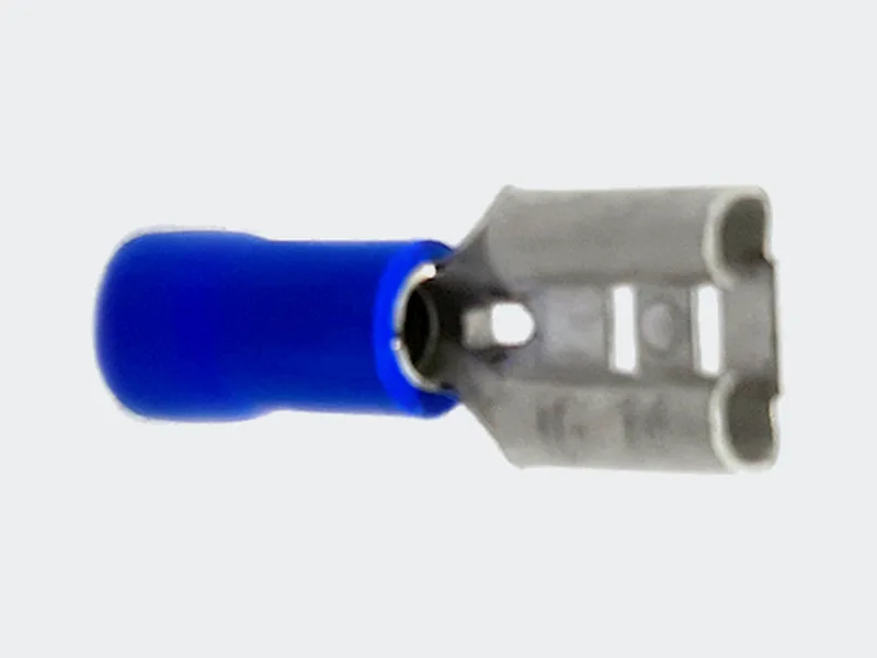 Terminal hembra simple Amarillo · 12 a 10 AWG