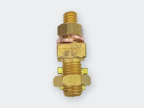 Splitbolt de bronce con espárrago 25 mm² · 4 AWG